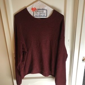 HM maroon sweater